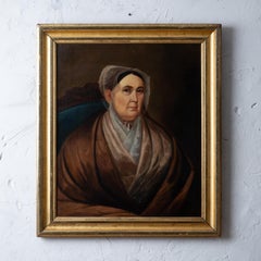 Primitive Portrait of a Lady, 19th Century