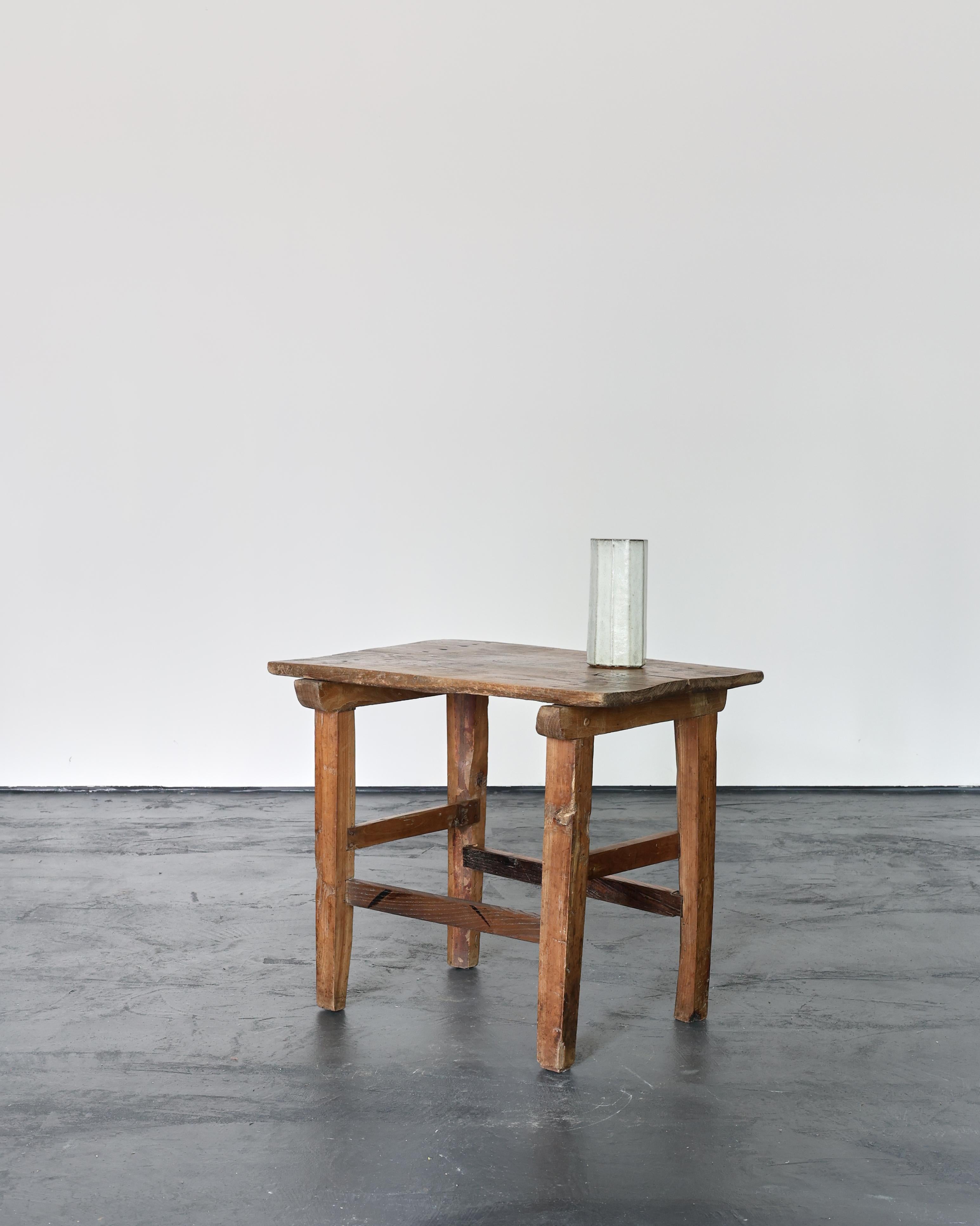 19th Century Primitive Portuguese 19Th C. Side/Lamp Table For Sale