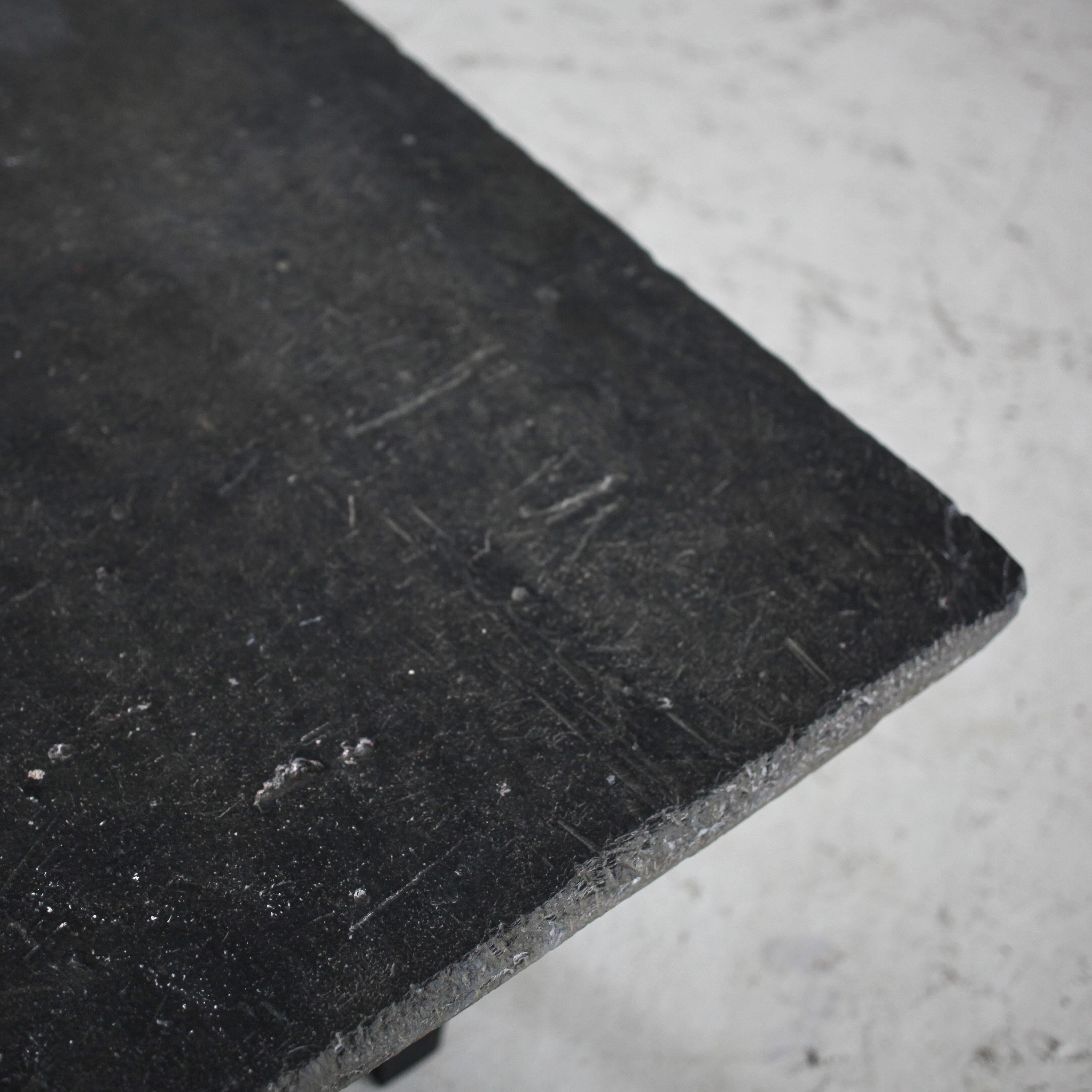 Primitive Portuguese Slate & Chestnut Coffee Table Wabi Sabi 5