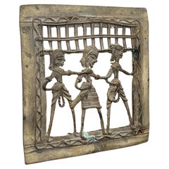 Primitivo possibilmente in ottone Tribal Art Decor