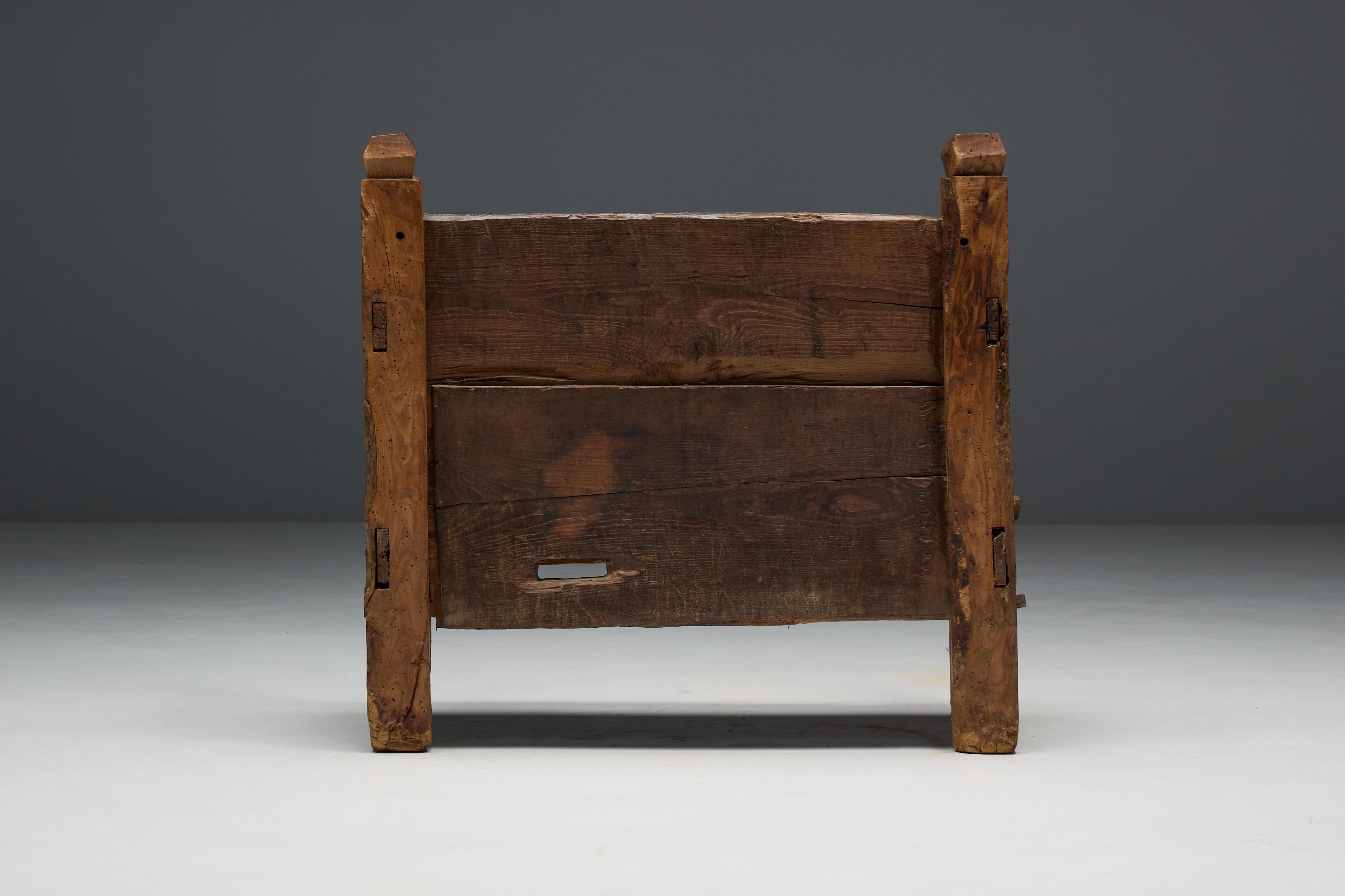 Primitive robuste Bank, Frankreich, 19. im Angebot 2