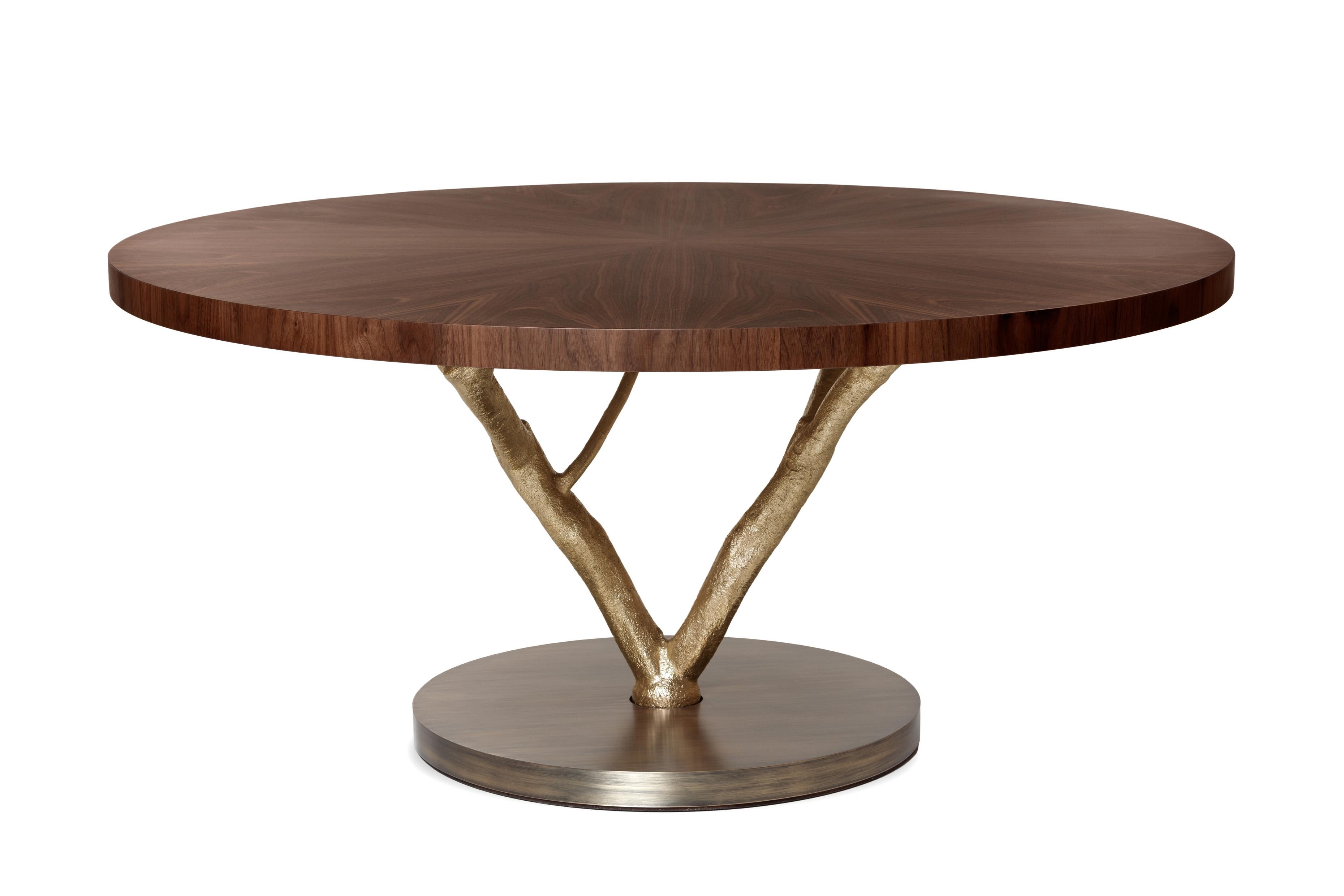 Portuguese Primitive Round Dining Table by Ginger & Jagger For Sale