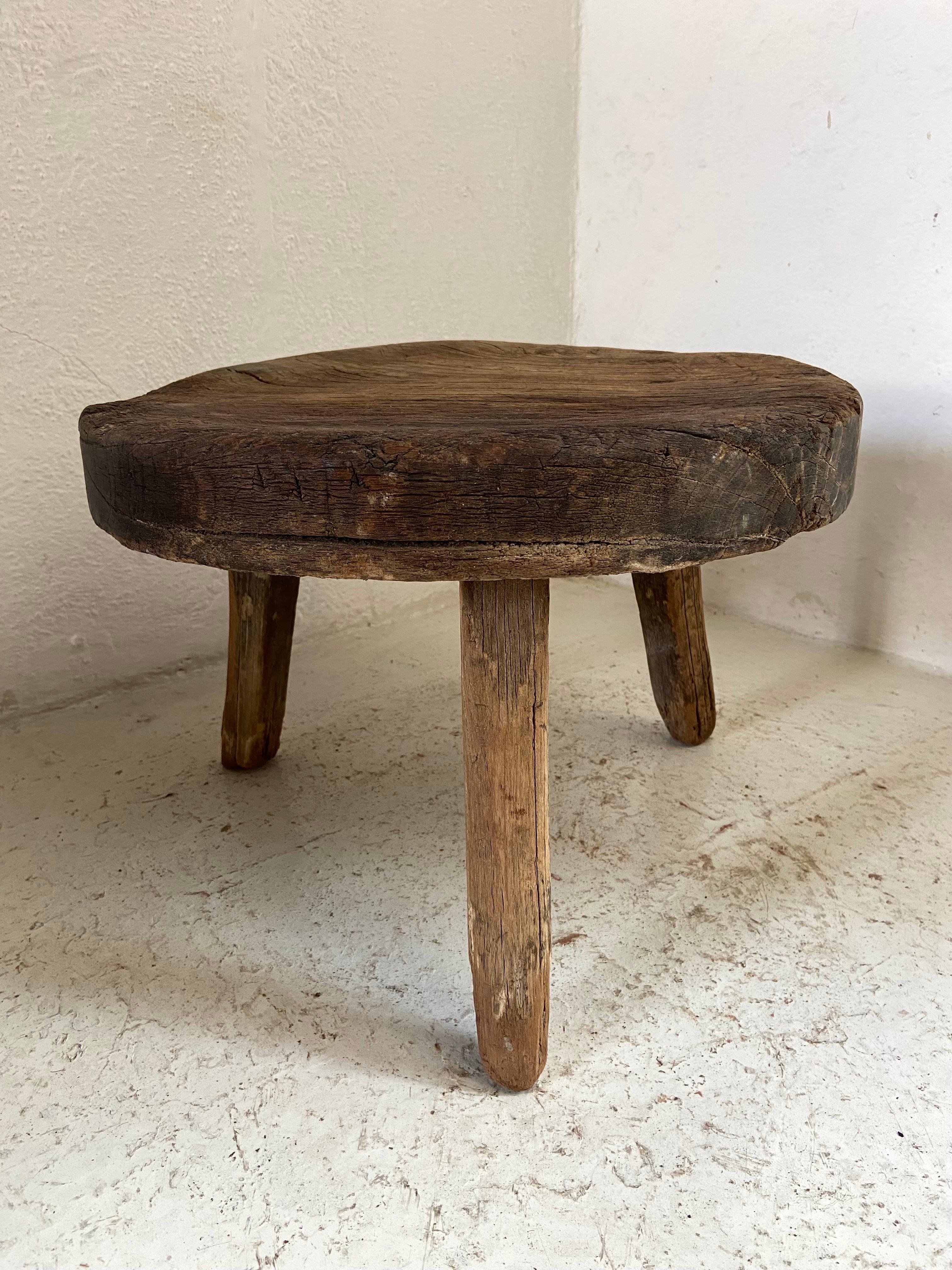 Primitive Round Table from Yucatan, Mexico, circa 1970s 2