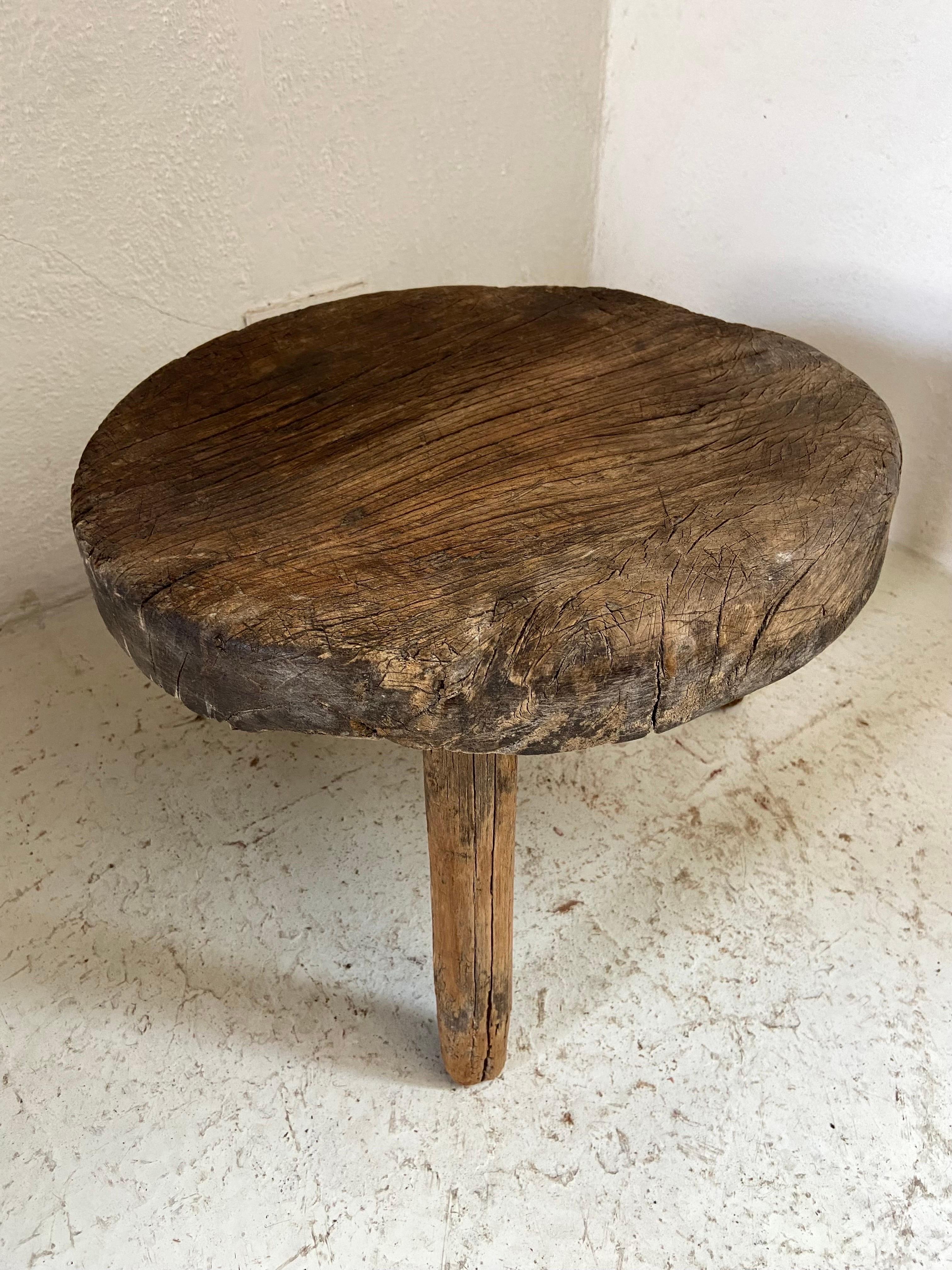 Primitive Round Table from Yucatan, Mexico, circa 1970s 6