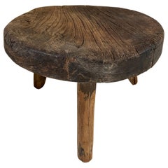 Table ronde primitive du Yucatan, Mexique, vers les années 1970