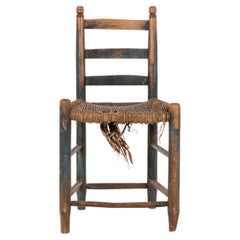 Primitive Rush Seat Side Chair