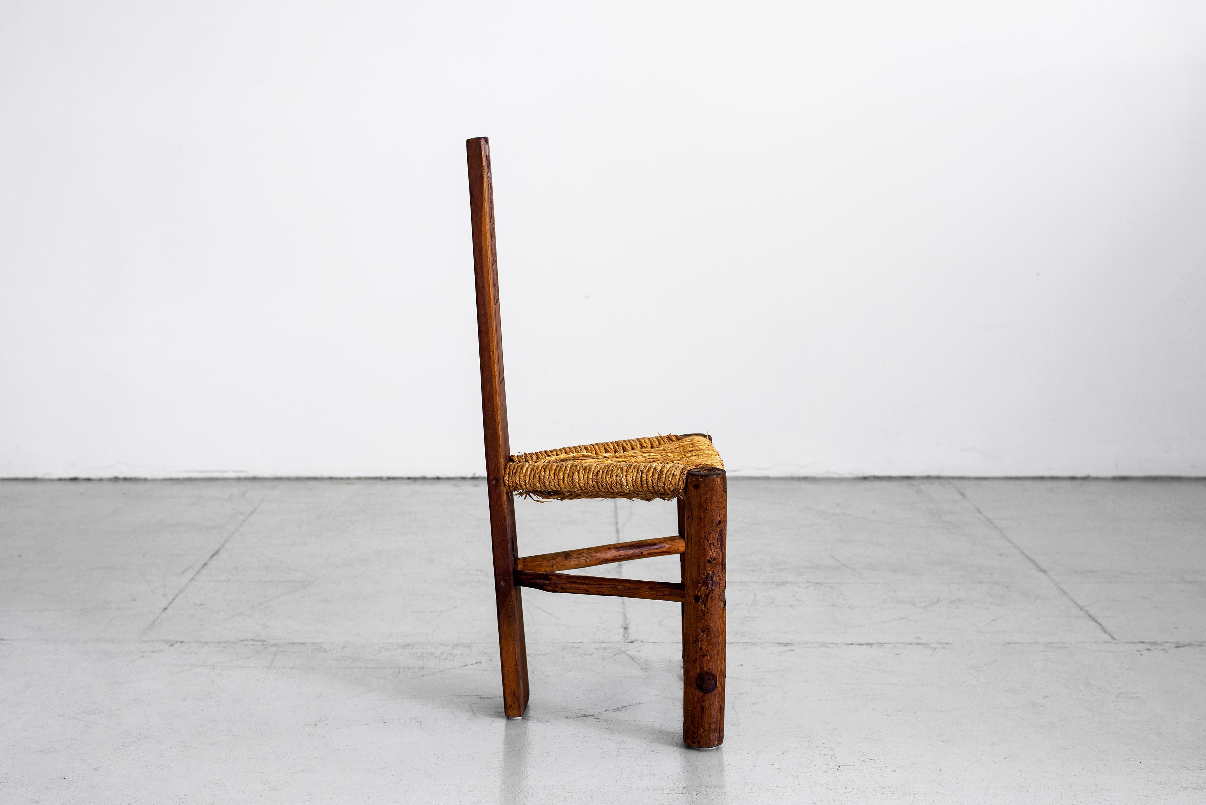 primitive chair