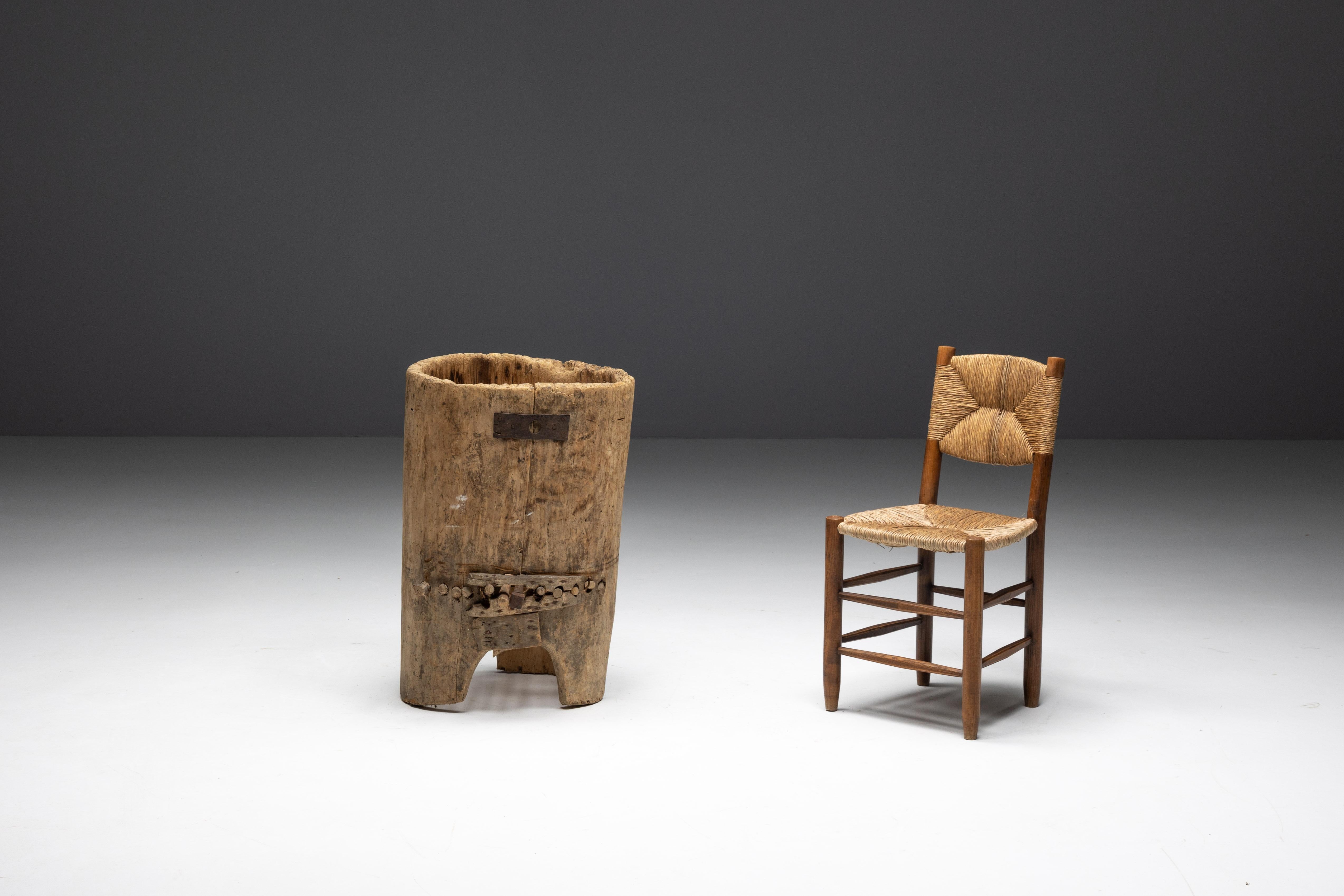 Legno Cestino rustico primitivo, Francia, XIX secolo in vendita