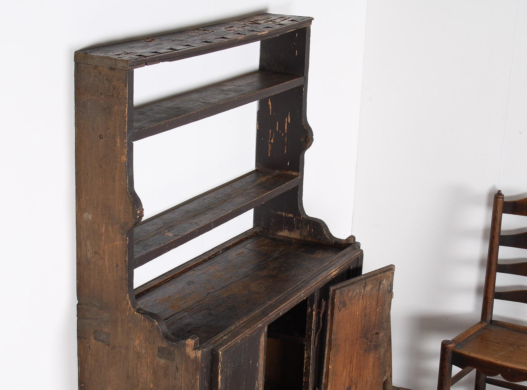 primitive wall cabinet