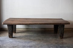 Primitive & Rustic Hand Curved Naga Coffee Table, Early 20th Century