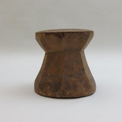 Antique Primitive Rustic Large Mortar table or Stool Indonesian