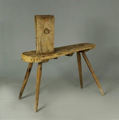 Primitive Saddlery Stool from the early 19th century