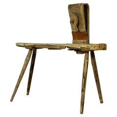 Primitive Saddlery Stool from the early 19th century