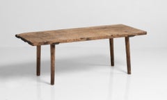 Table basse scandinave primitive, XIXe siècle