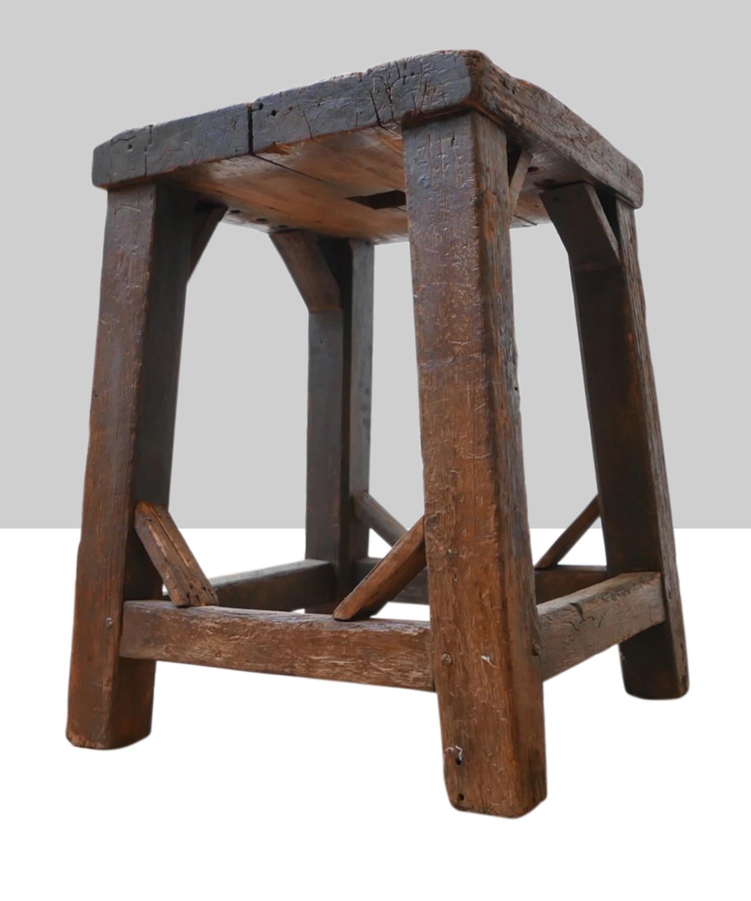 Iron Primitive Sculpture Stand, France, Early 20th Century