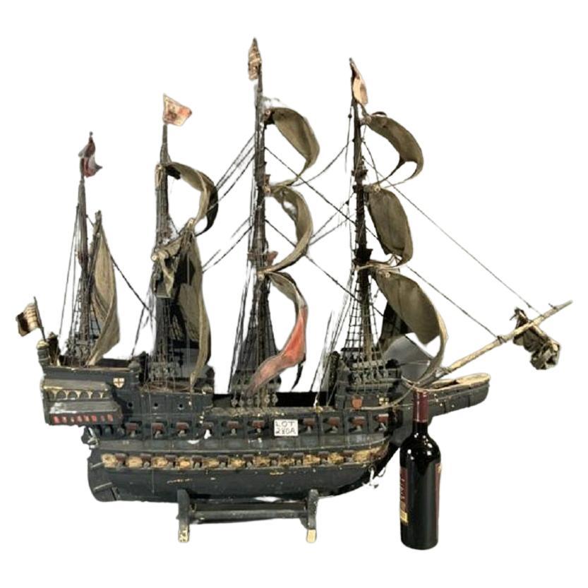 Early 20th Century Ship Model of a Galleon