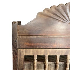 Primitive Spanish Colonial Bread Cupboard with Spindle Door, Santa Fe 1800s