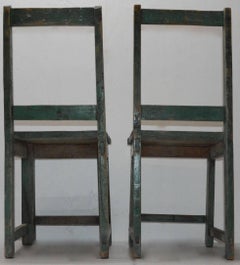 Primitive Spanish Folk Art Chairs, 20th Century
