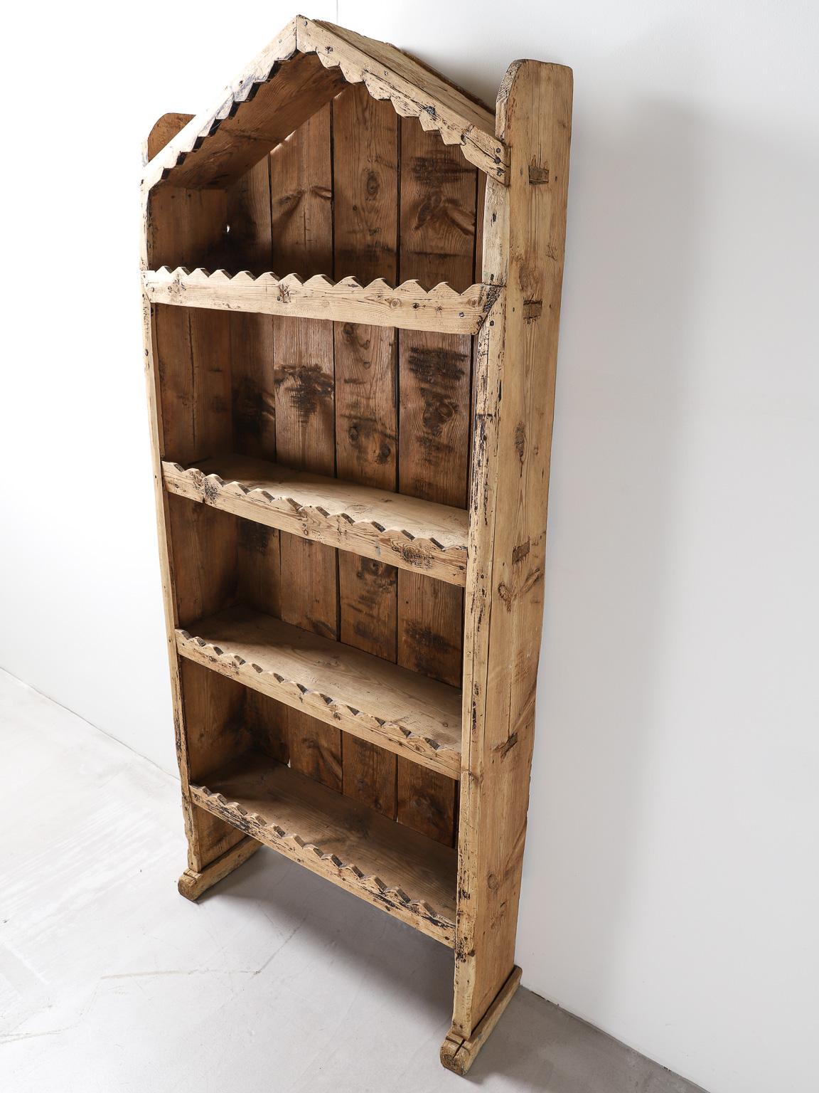 18th Century and Earlier Primitive Spanish Shelving Unit, 18th Century