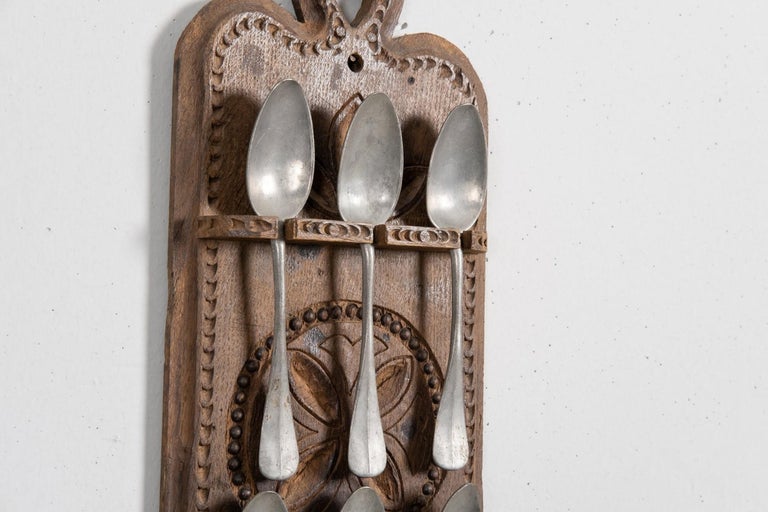 Primitive Spoon Rack, Switzerland, circa 1800 For Sale at 1stDibs