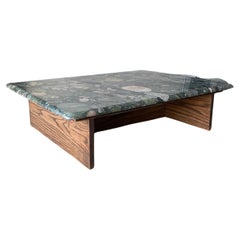 Used Primitive Stone Coffee Table 