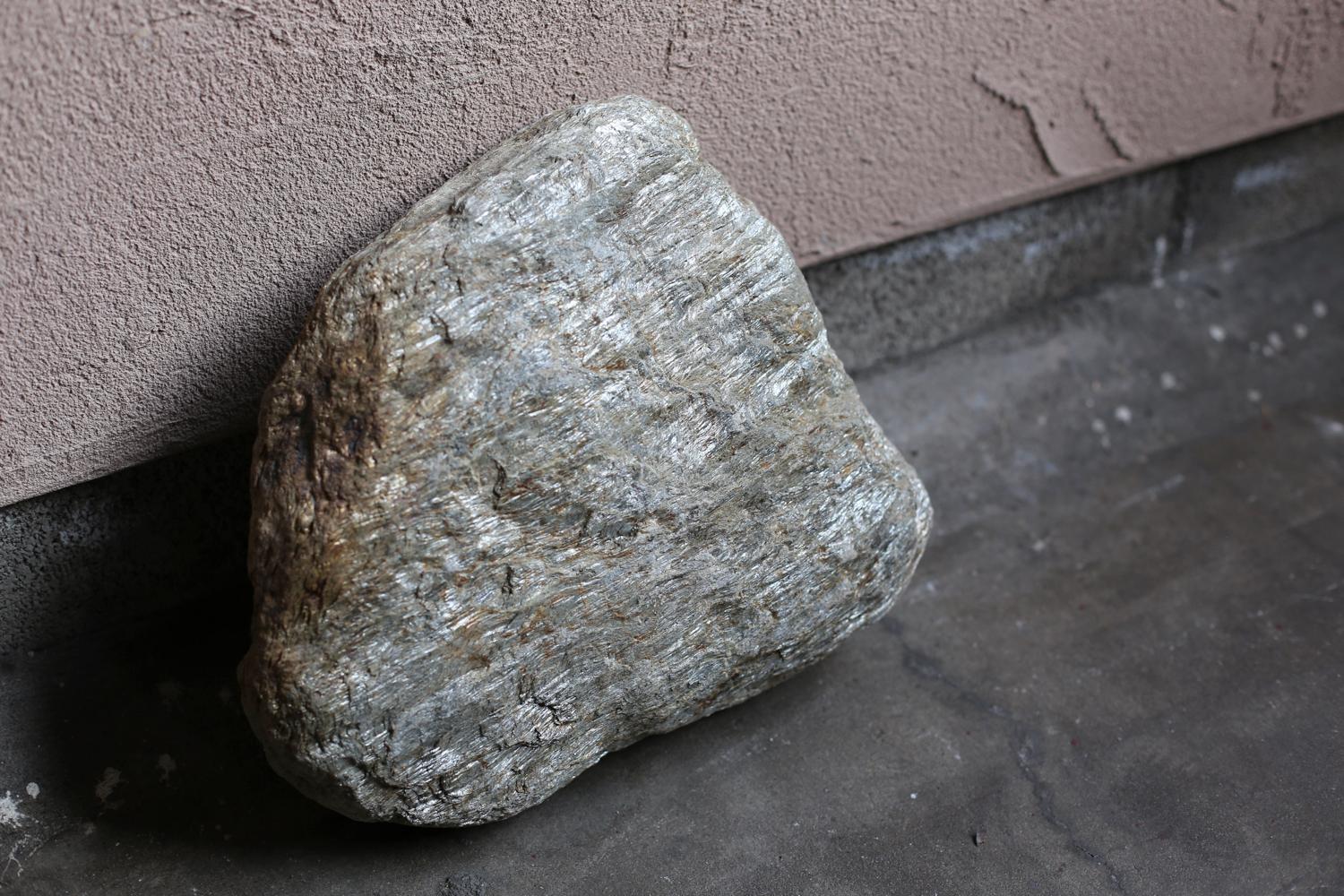 Primitive Stone Object with a square recess from France 4