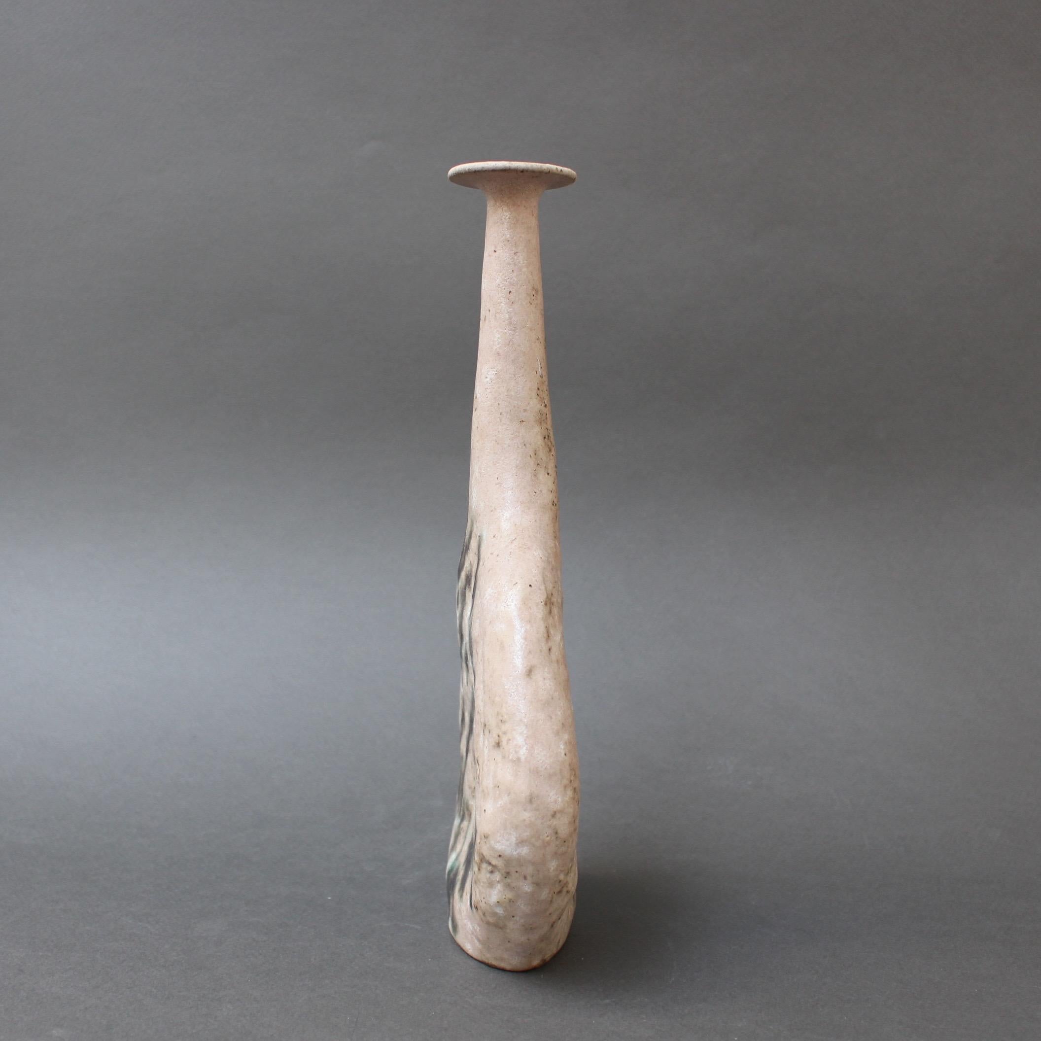 Glazed Primitive Stoneware Sassi Vase by Bruno Gambone, Italy, circa 1980s