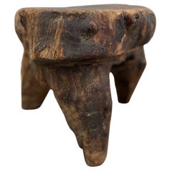 Primitive Stool from Mexico, 19th Century