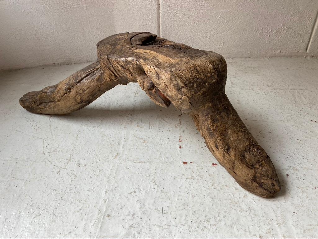 20th Century Mesquite Stool from Mexico, Early 1900s