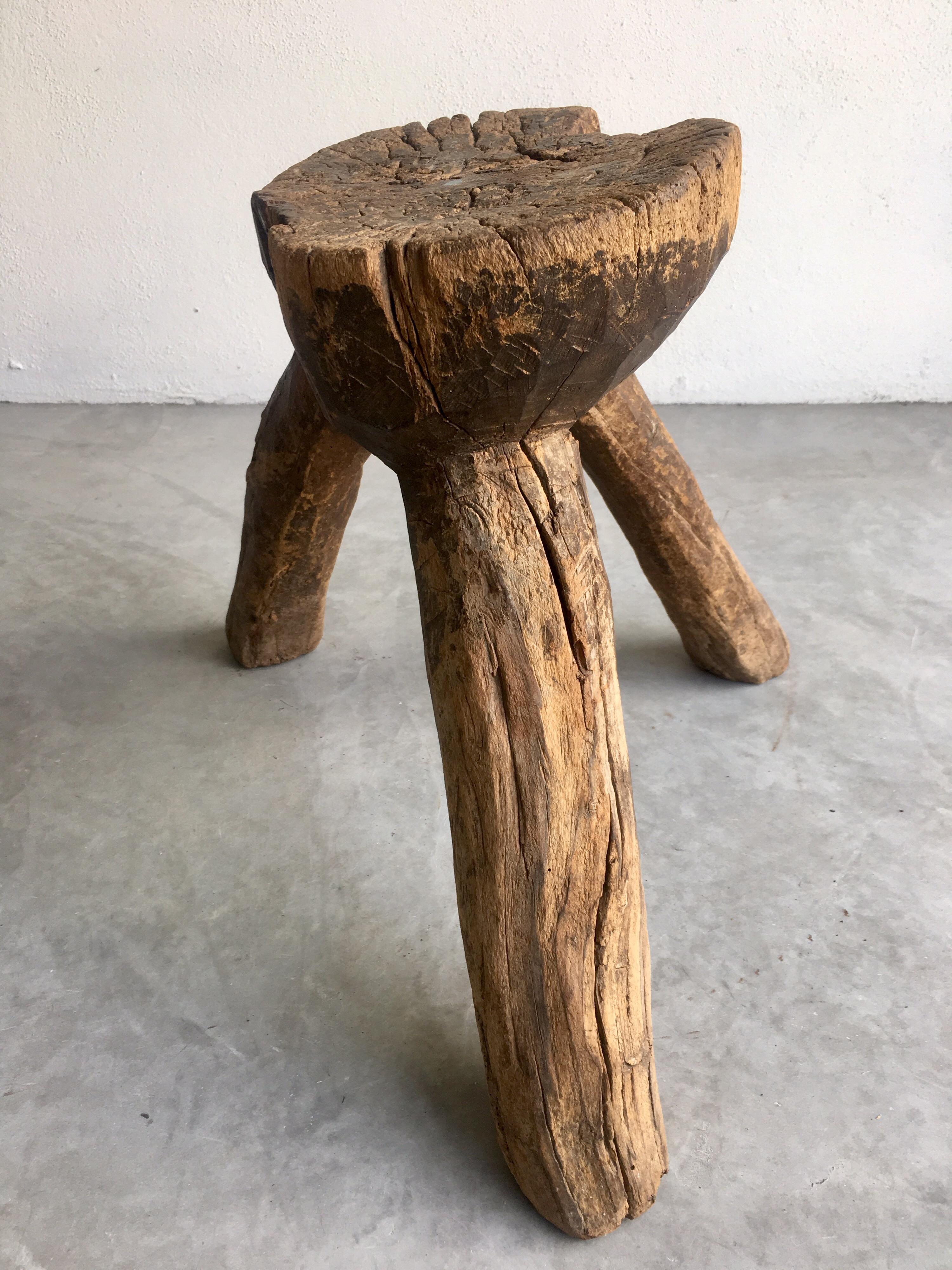 Country Primitive Stool from Mexico