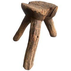 Vintage Primitive Stool from Mexico