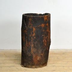 Primitive storage barrel/planter, circa 1900