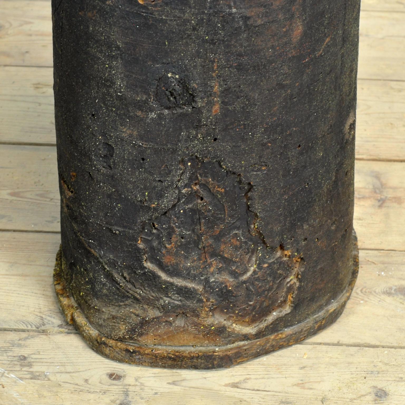 Primitives Lagerfass/Pflanzgefäß, um 1900 (Handgeschnitzt) im Angebot