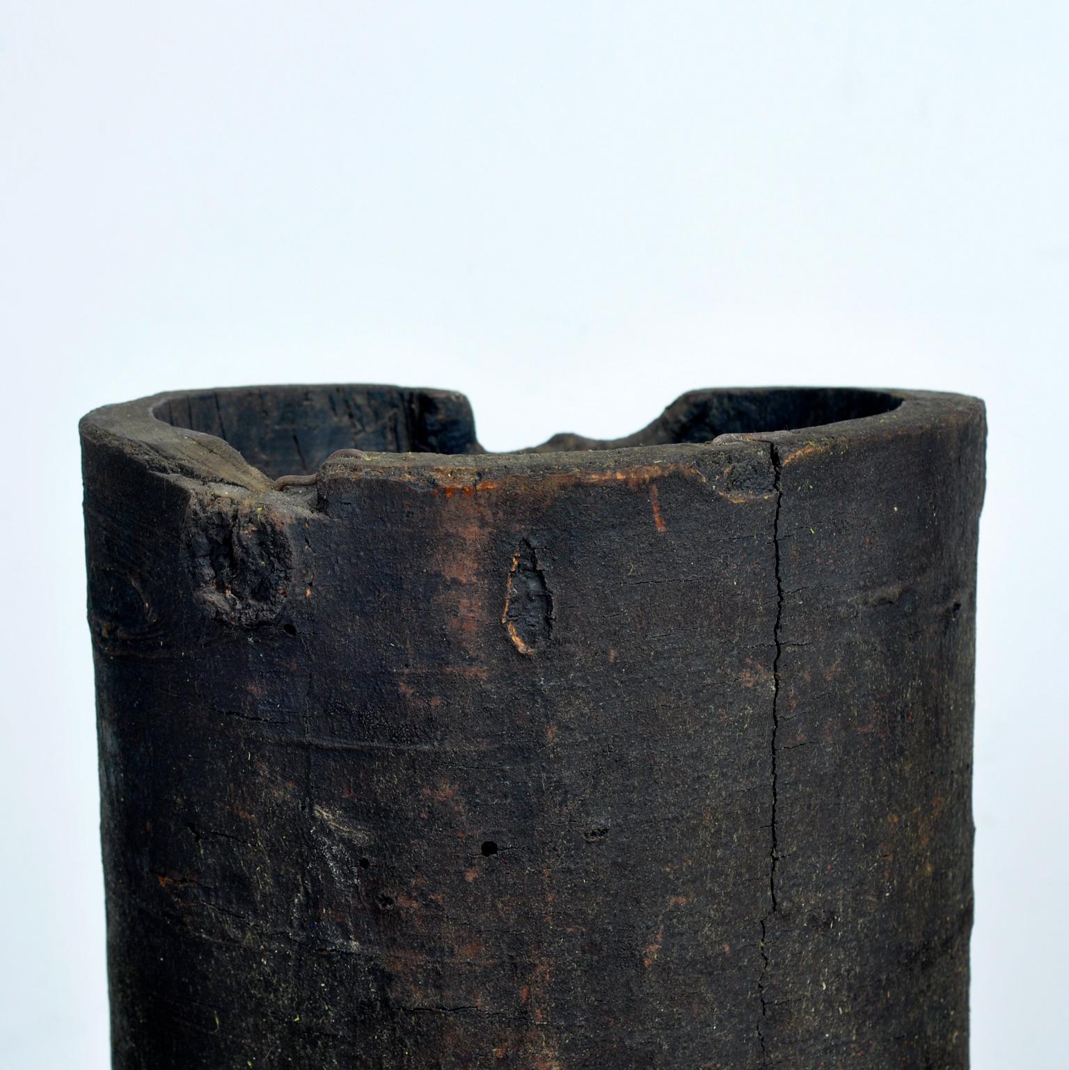 Primitives Lagerfass/Pflanzgefäß, um 1900 (Buchenholz) im Angebot