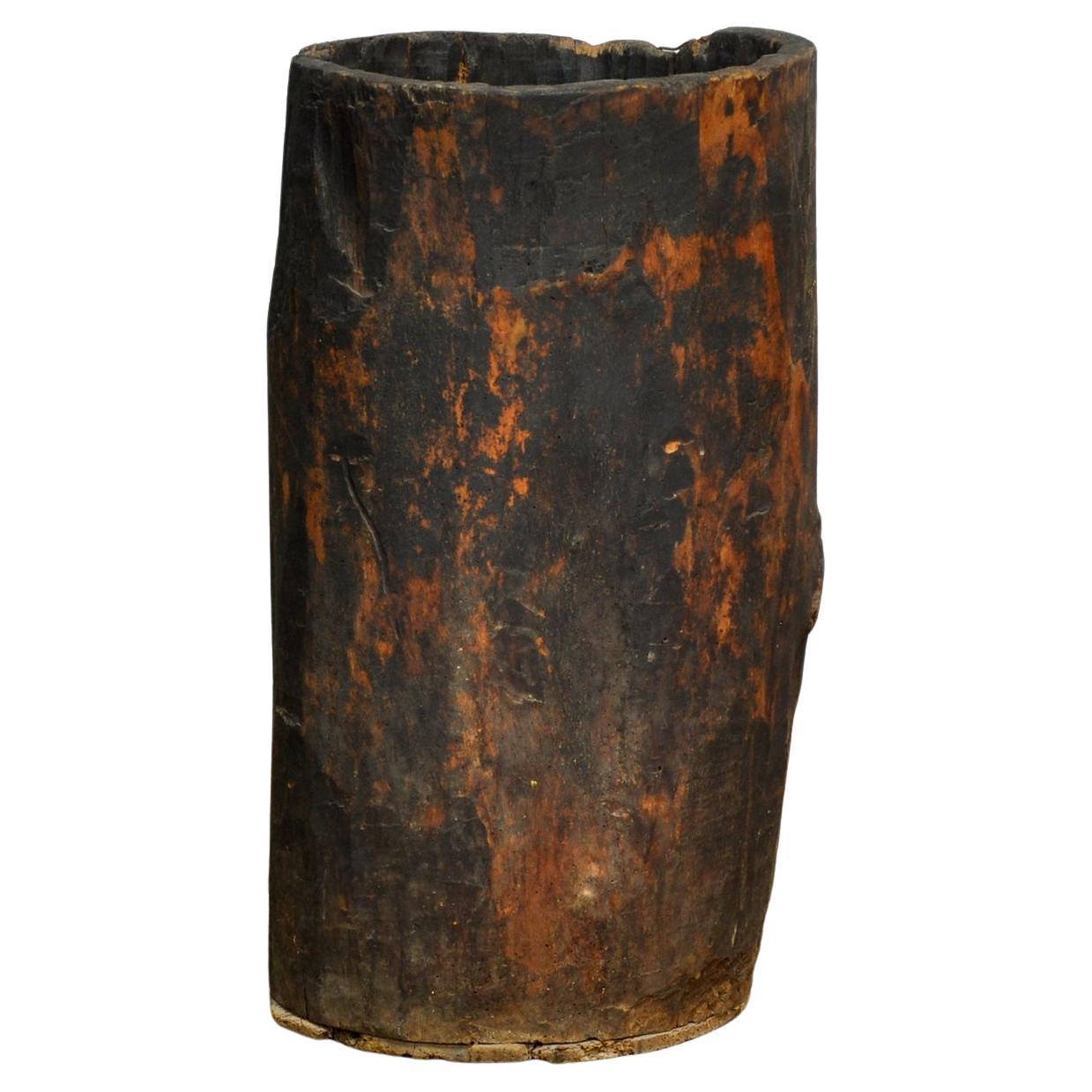 Barril/plantador de almacenamiento primitivo, hacia 1900