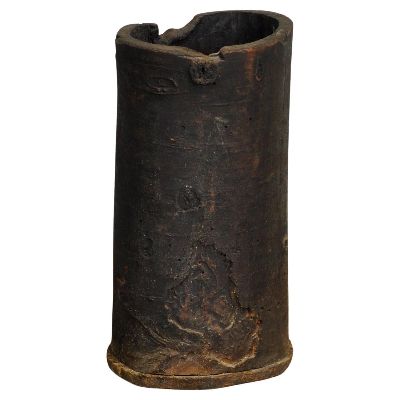 Barril/plantador de almacenamiento primitivo, hacia 1900