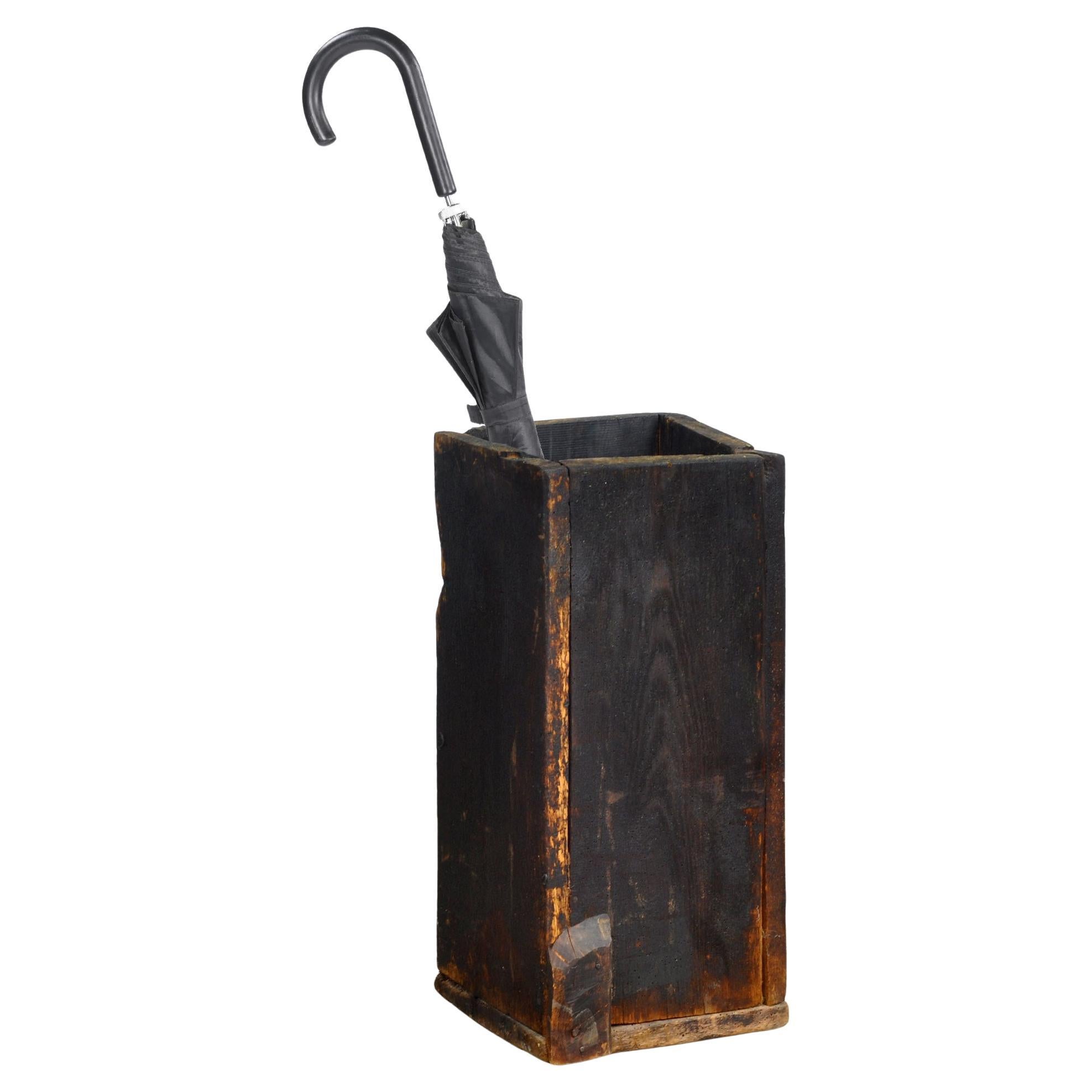 Primitives Aufbewahrungsfass/Schirmständer, um 1900 im Angebot