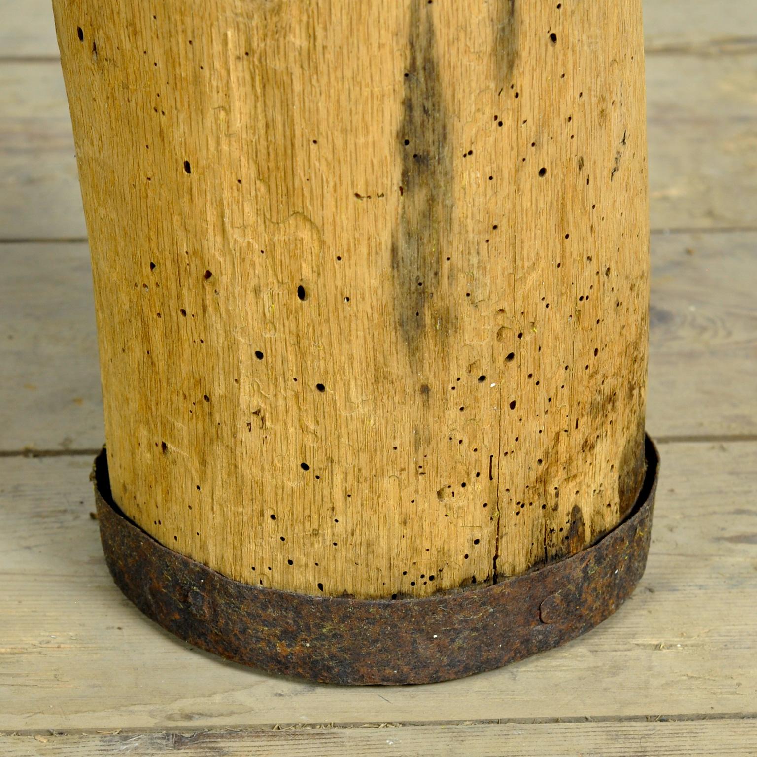Primitives Vorratsfass/Vase, um 1900 (Handgeschnitzt) im Angebot