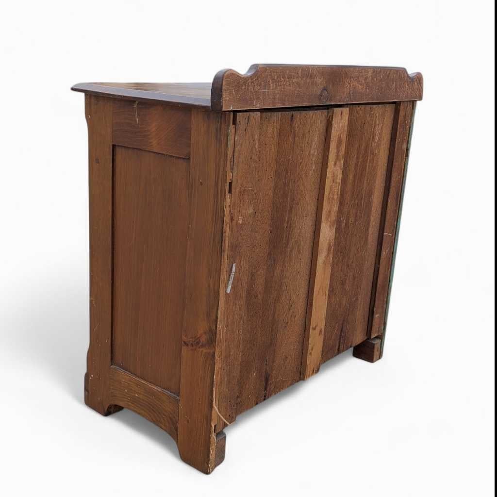 Primitive Storage Cabinet, Solid Wood, Natural Finish, USA, c. 1940s For Sale 14