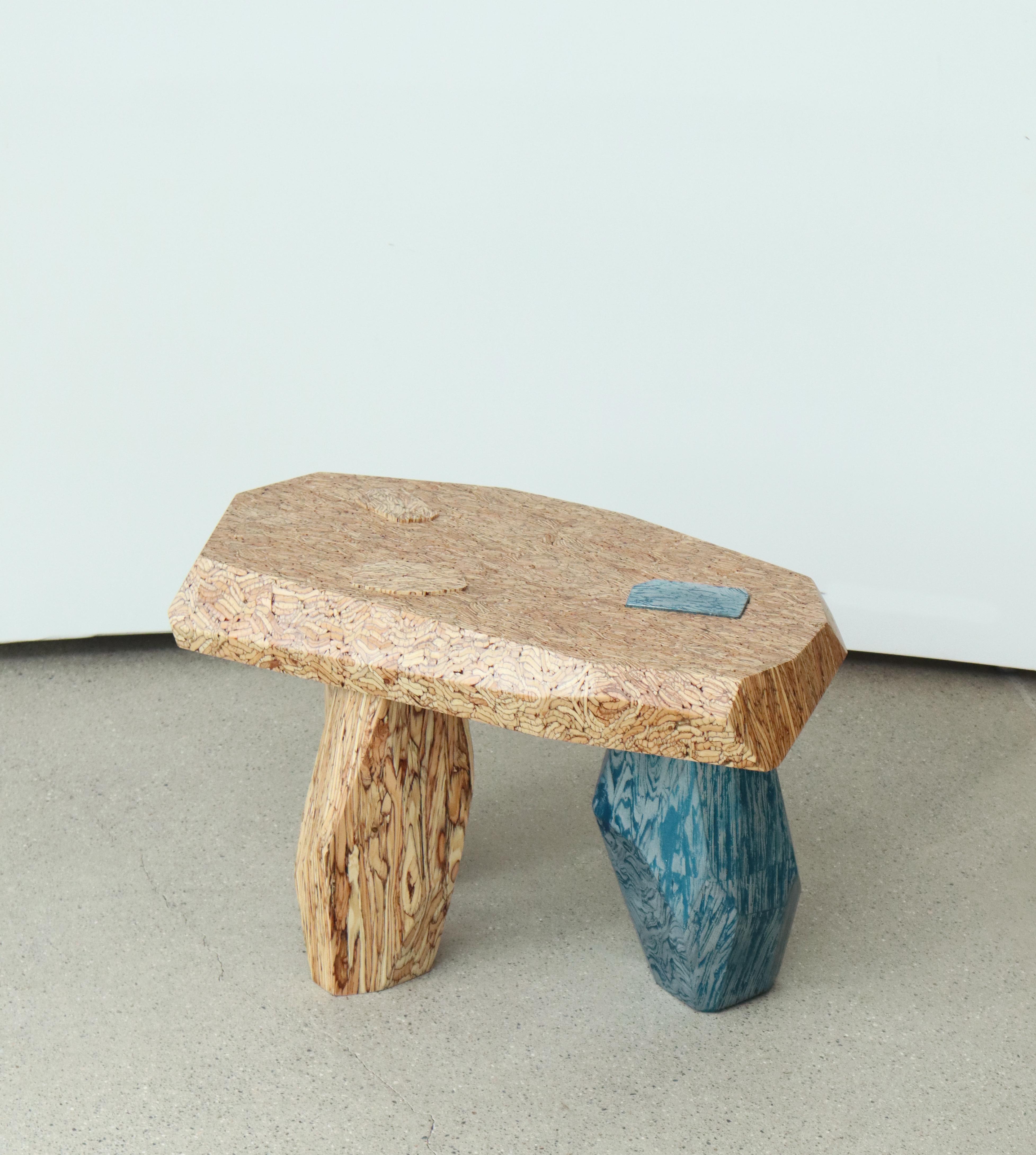 Modern Primitive Structures Side Table #1 by Jongwon Lee For Sale