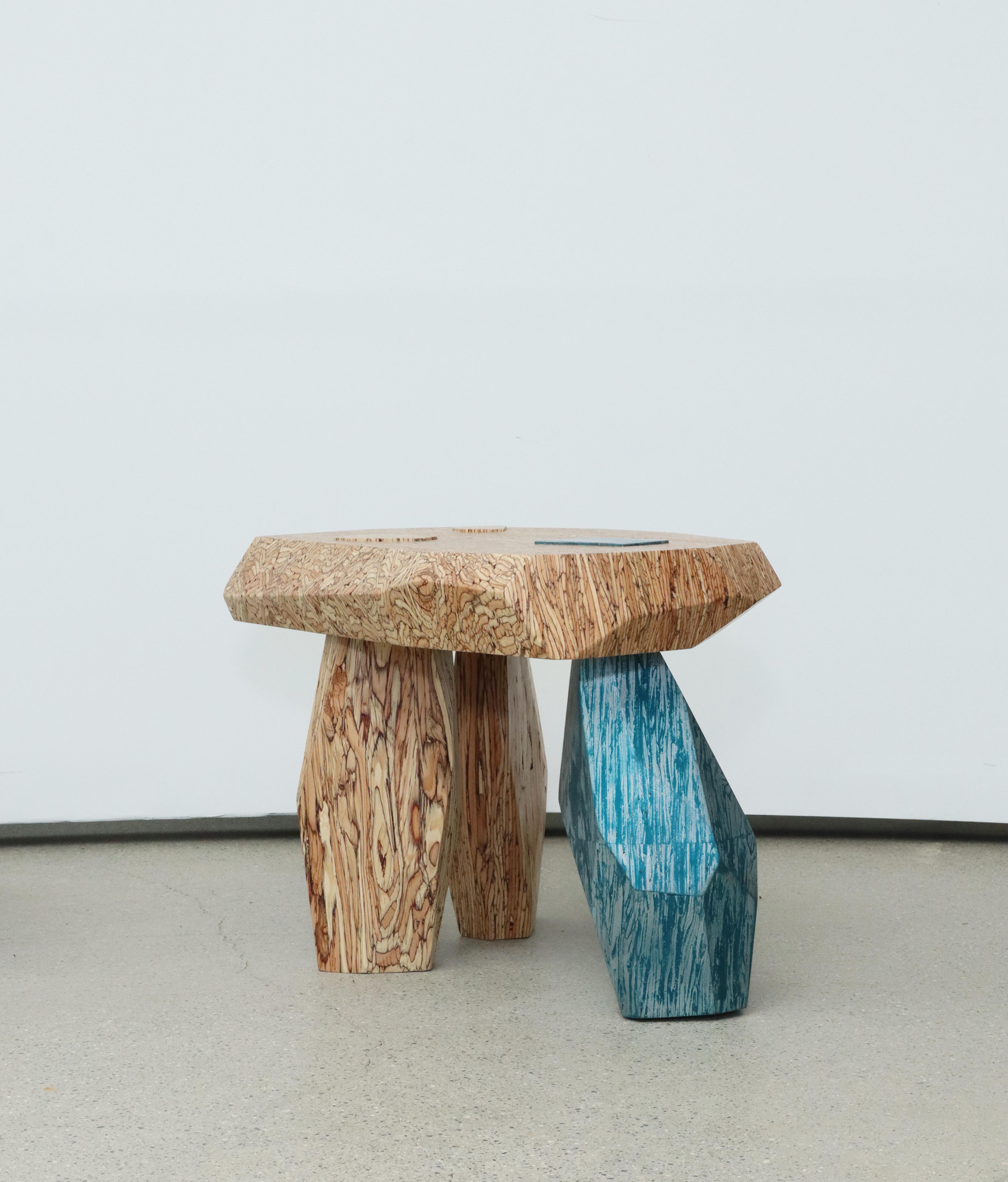 Contemporary Primitive Structures Side Table #1 by Jongwon Lee For Sale