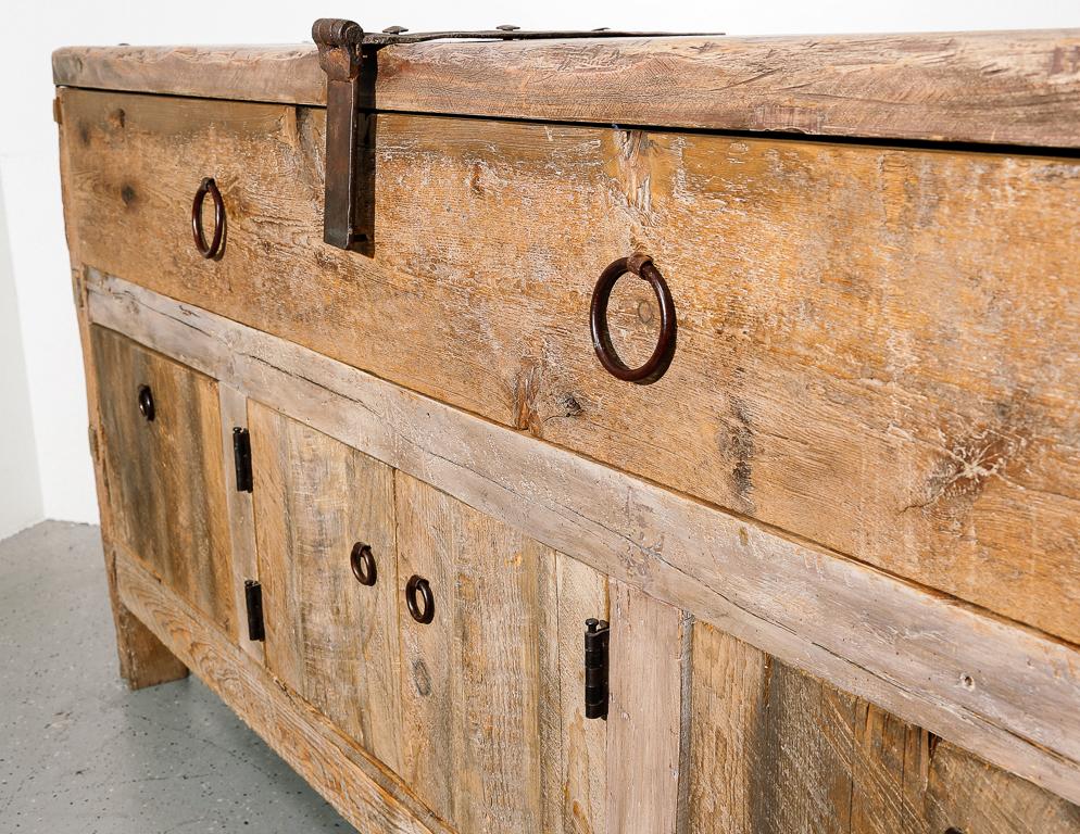 Primitive Style Credenza or Sideboard In Good Condition In Brooklyn, NY