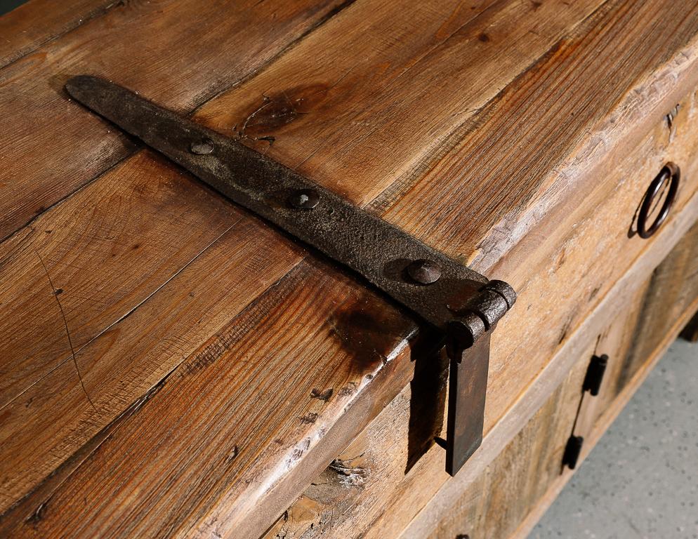 Iron Primitive Style Credenza or Sideboard