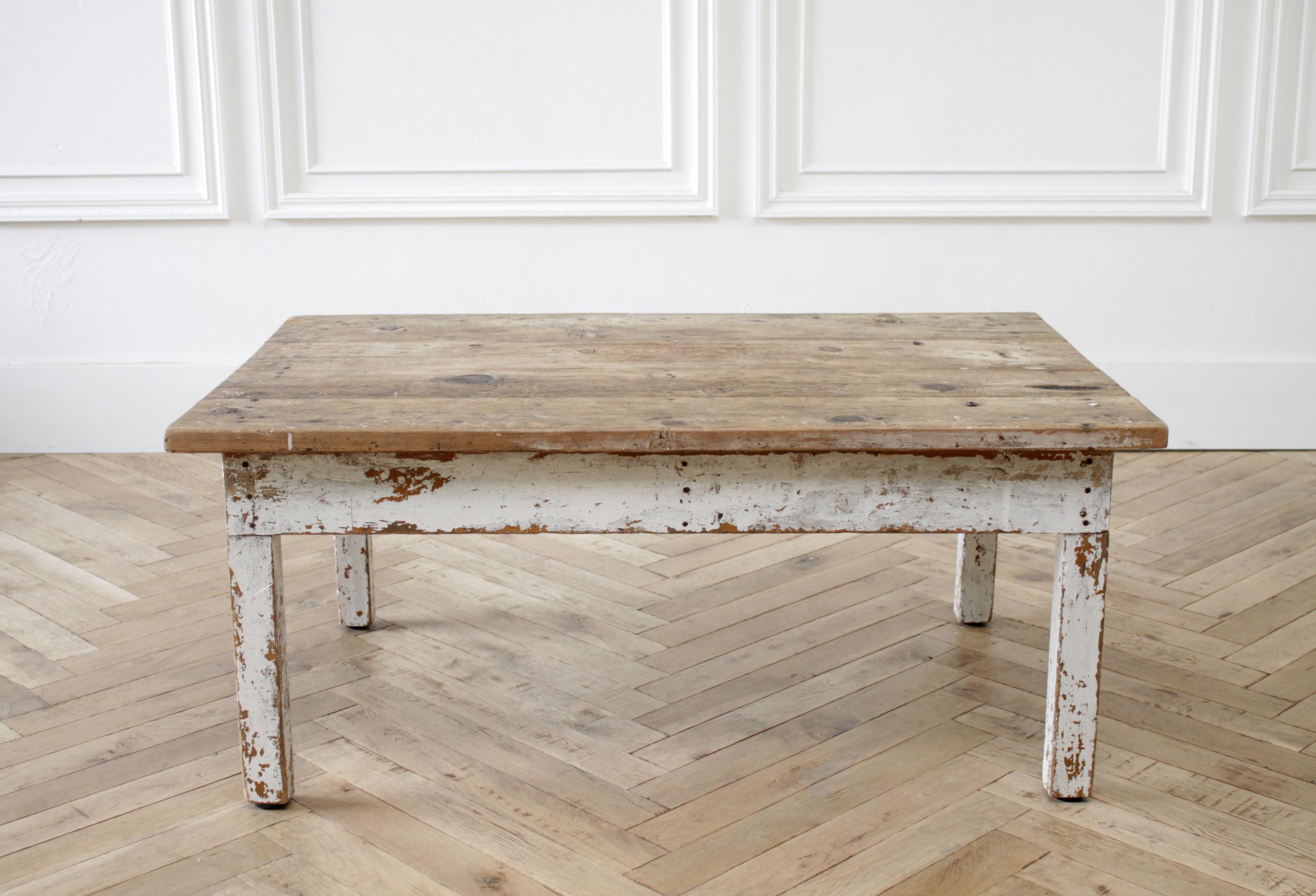 primitive coffee table