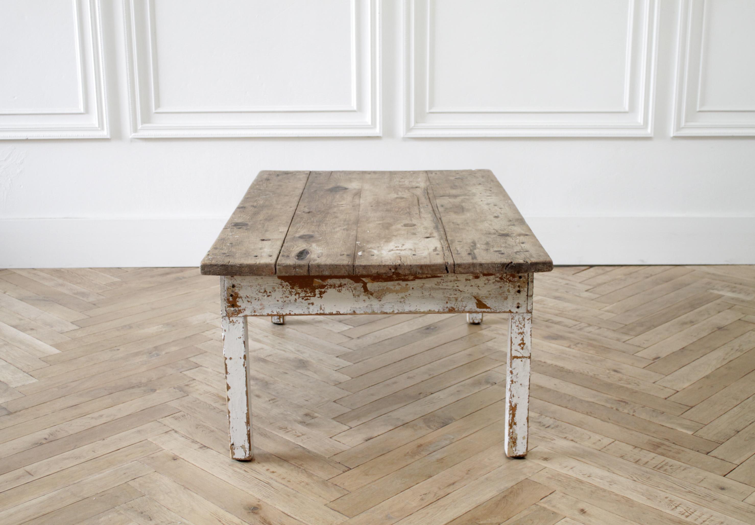 small farmhouse coffee table