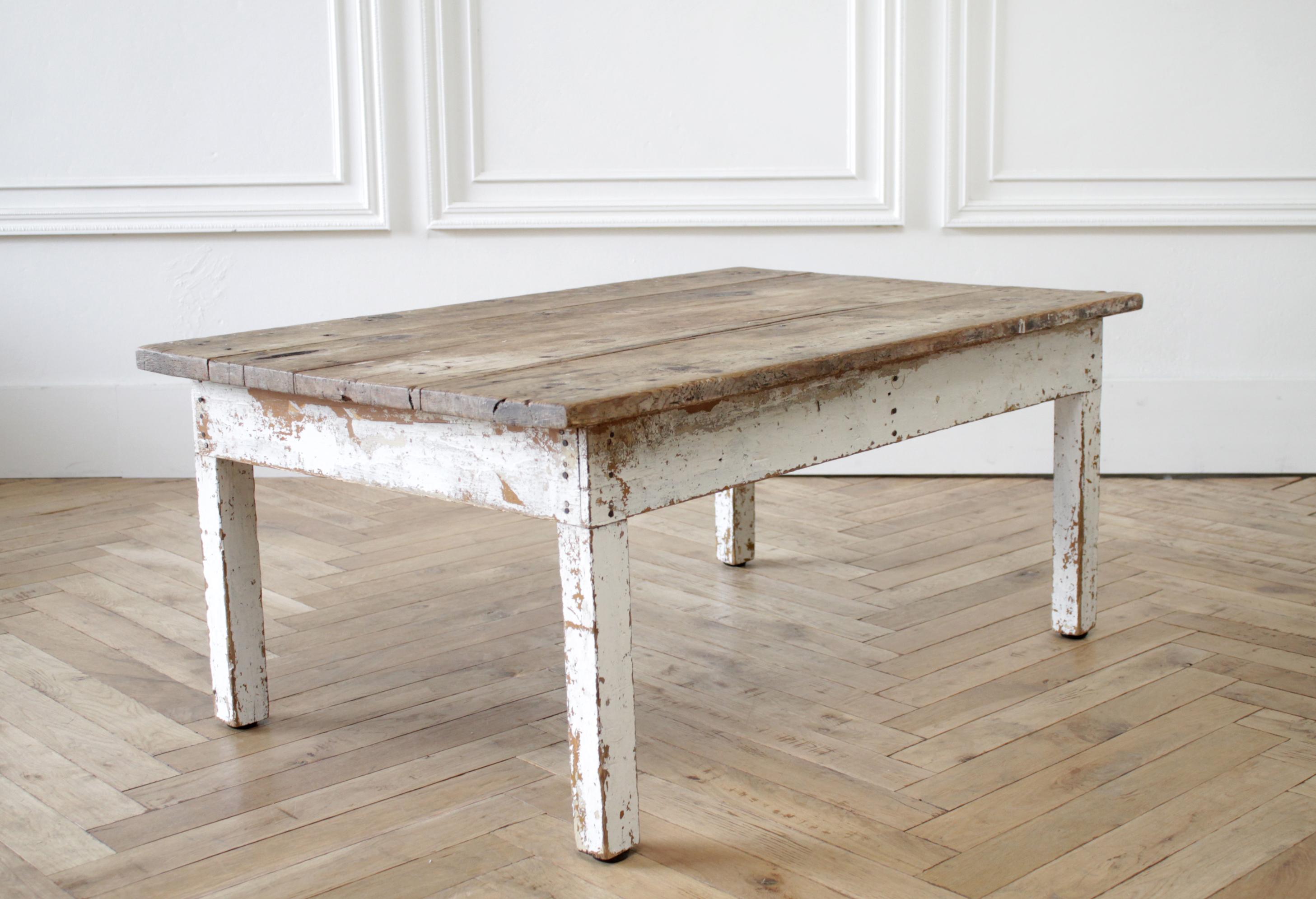 primitive farm table