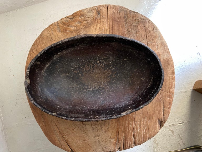 Primitive Styled Ceramic Bowl From The Mixteca Region of Oaxaca, Mexico For Sale 5