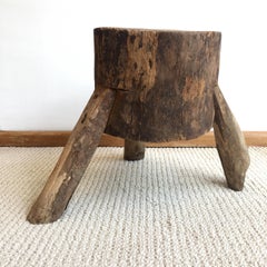 Primitive Styled Stool from the Puebla Highlands, circa 1980s