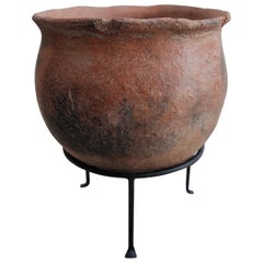 Vintage Primitive Styled Terracotta Pot from Oaxaca