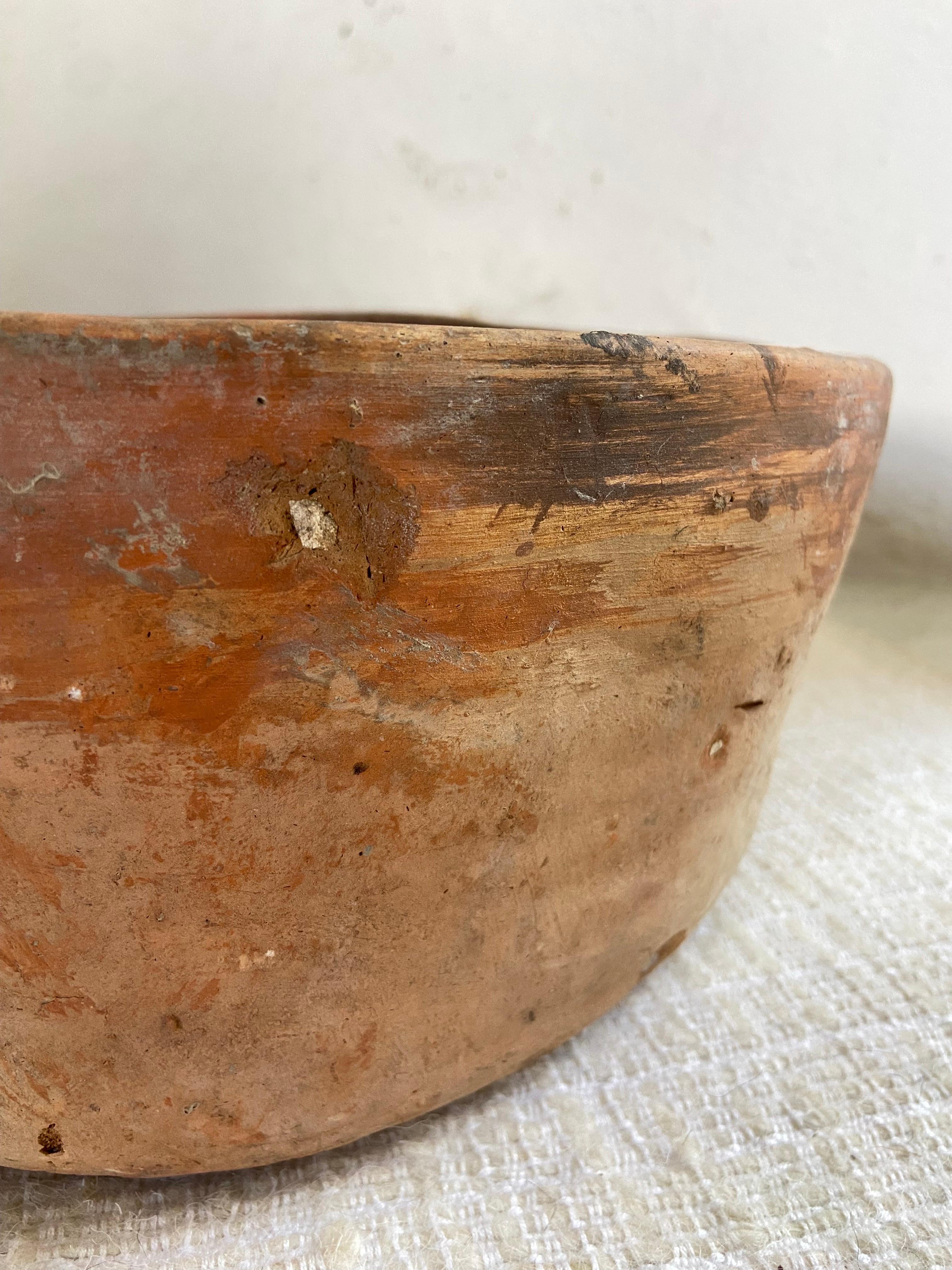Primitive Styled Bowl from Mexico, circa 1970s For Sale 1